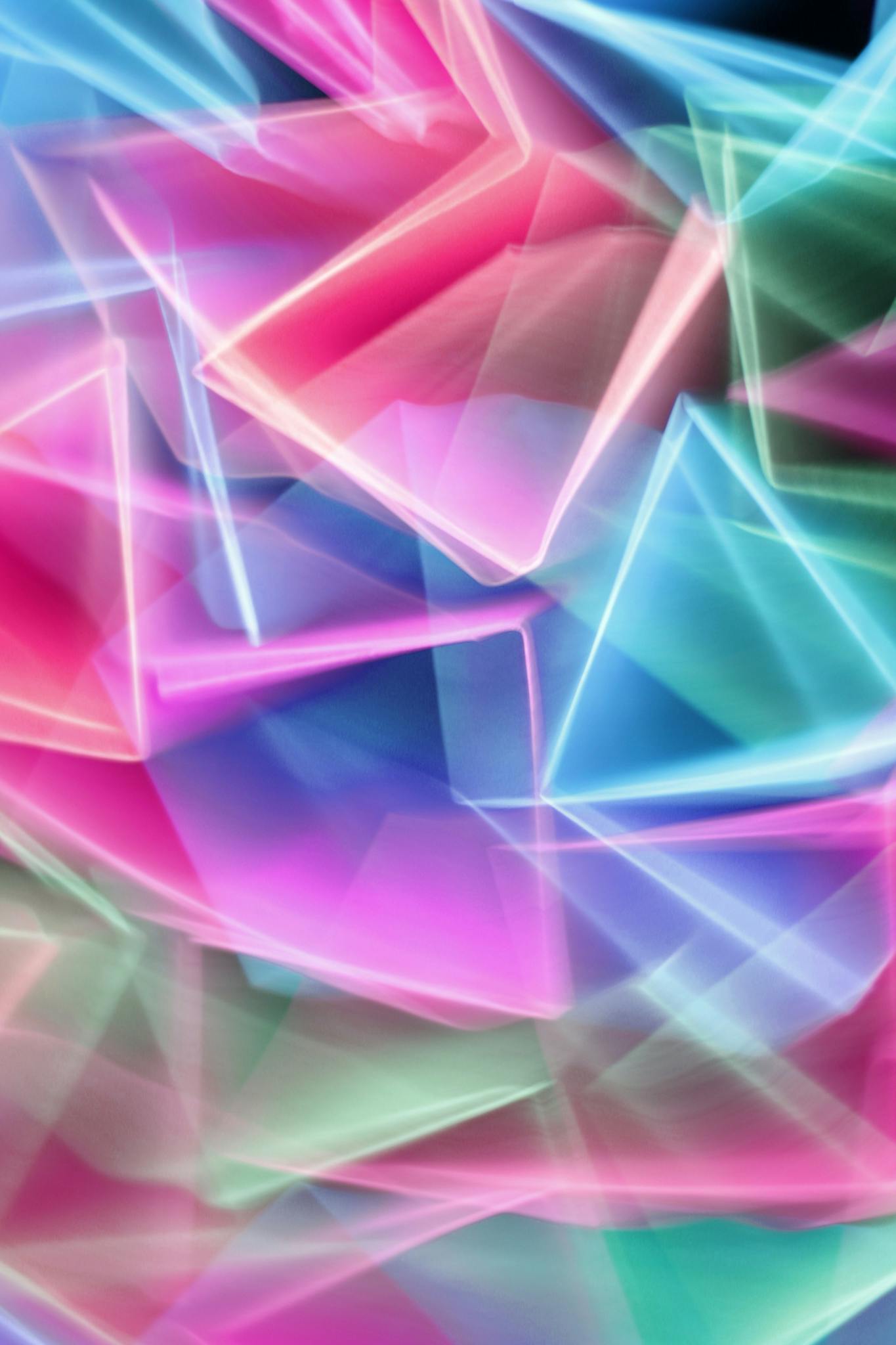 Vibrant abstract light trails creating a dynamic motion effect. Perfect for modern design.